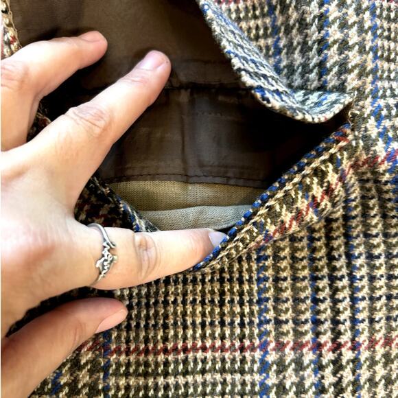 VTG SMITH'S BERMUDA Alexanders of Scotland 100% Lambswool Tweed Plaid Blazer - Picture 4 of 16